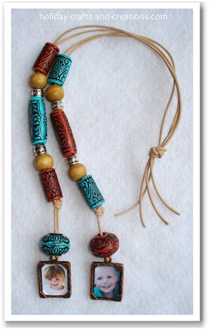 Homemade Fathers Day Gifts: Beaded Rear-View Mirror Charm