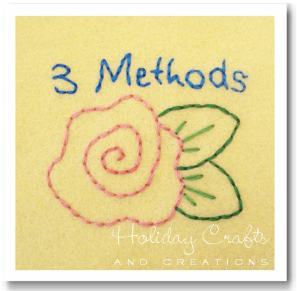Tracing your Embroidery Design Three Ways