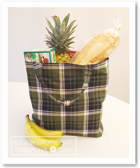 Crafts with grocery online bags